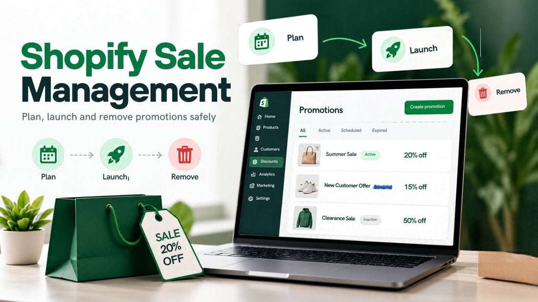 Shopify Sale Management: Plan, Launch and Remove Promotions Safely